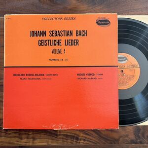 Johann Sebastian Bach Geistliche Lieder Volume 4 Nos 58-75 LP Westminster W-9616